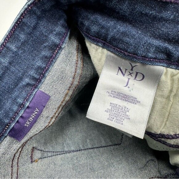 NYDJ Women's Dark Wash Mid-Rise Skinny Fit Denim Jeans 6/W28.25/L27.5 - Picture 6 of 11